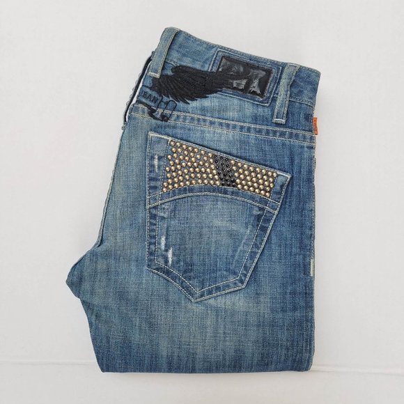 New Men's ROBIN'S JEAN sz 31 Marlon Studded Jeans - Picture 1 of 9